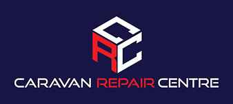 Logo of Caravan Repair Centre with modern design and bold colours.